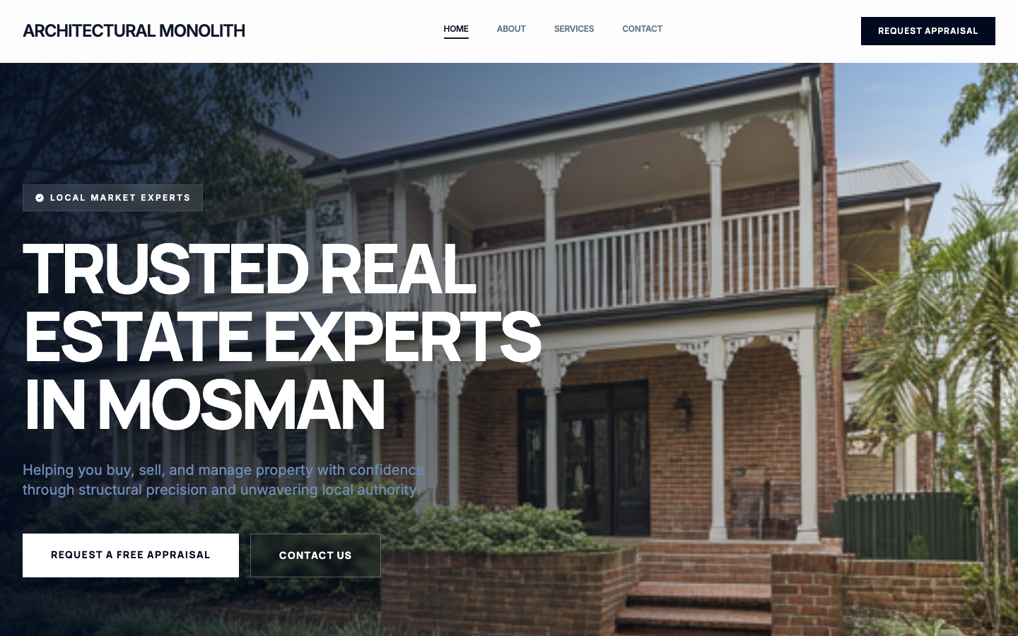 Real Estate Agency website preview